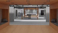 Huge Vr gallery low poly model