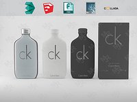 Calvin Klein Bottle - Box 3D model