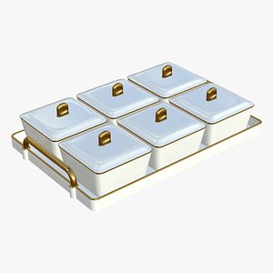 Breakfast Set White Luxury