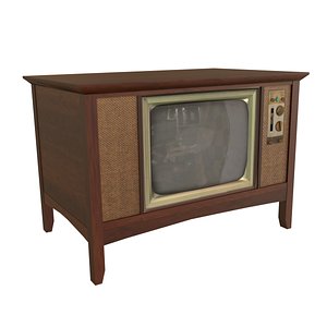 Wooden TV 3D model
