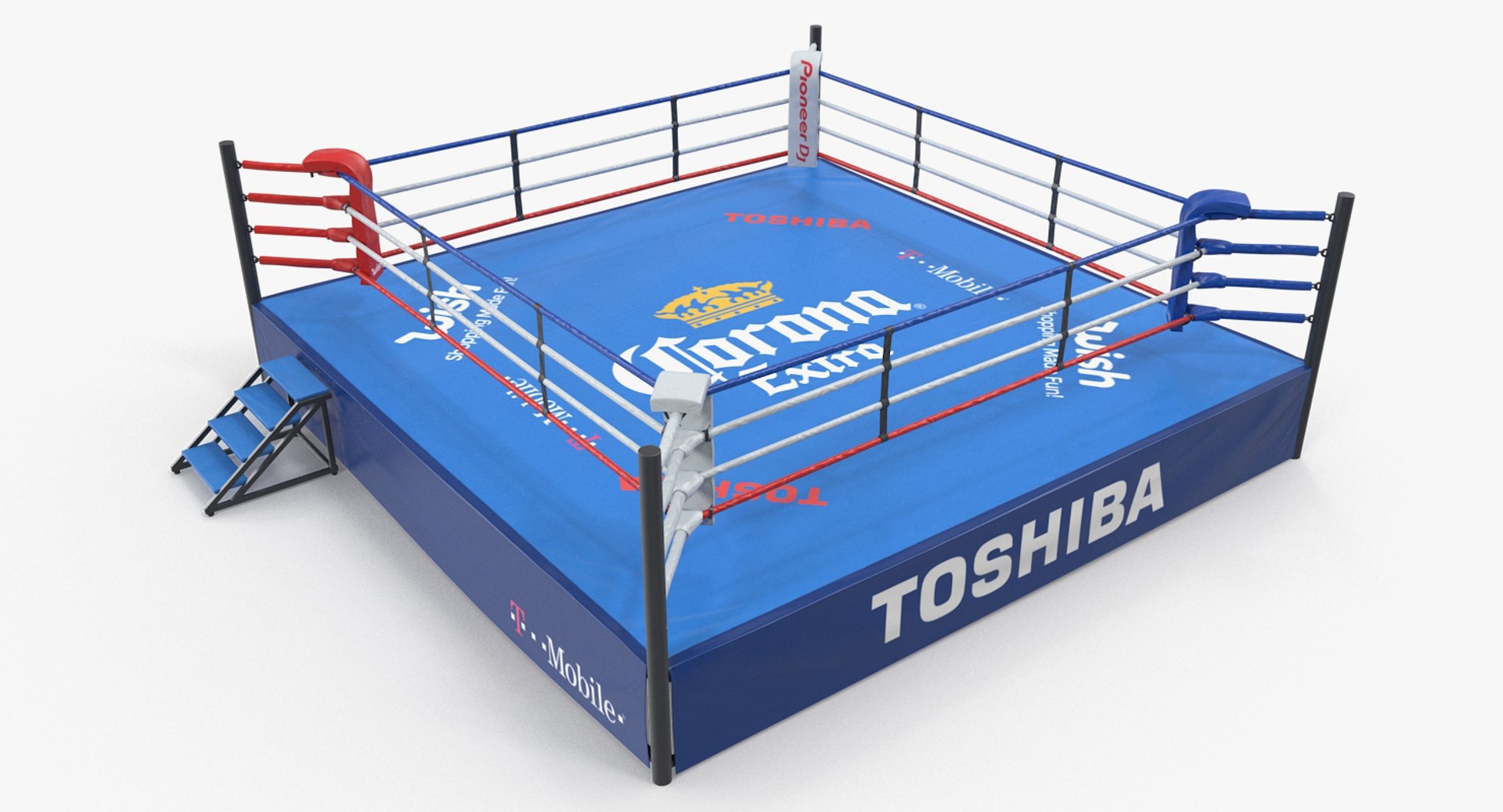 Boxing Ring 3D model preview