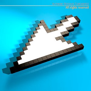 computer pointer 3d model