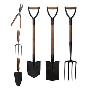 3D model Gardening Tools Pack