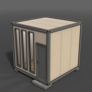 3D PBR Container House BB V4
