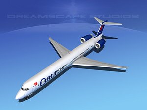 mcdonnell douglas md-80 3d model