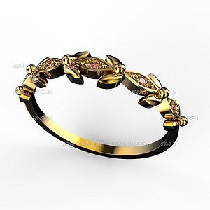 bezel trefoil 3D model