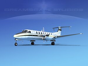 beechcraft 1900c 3d max