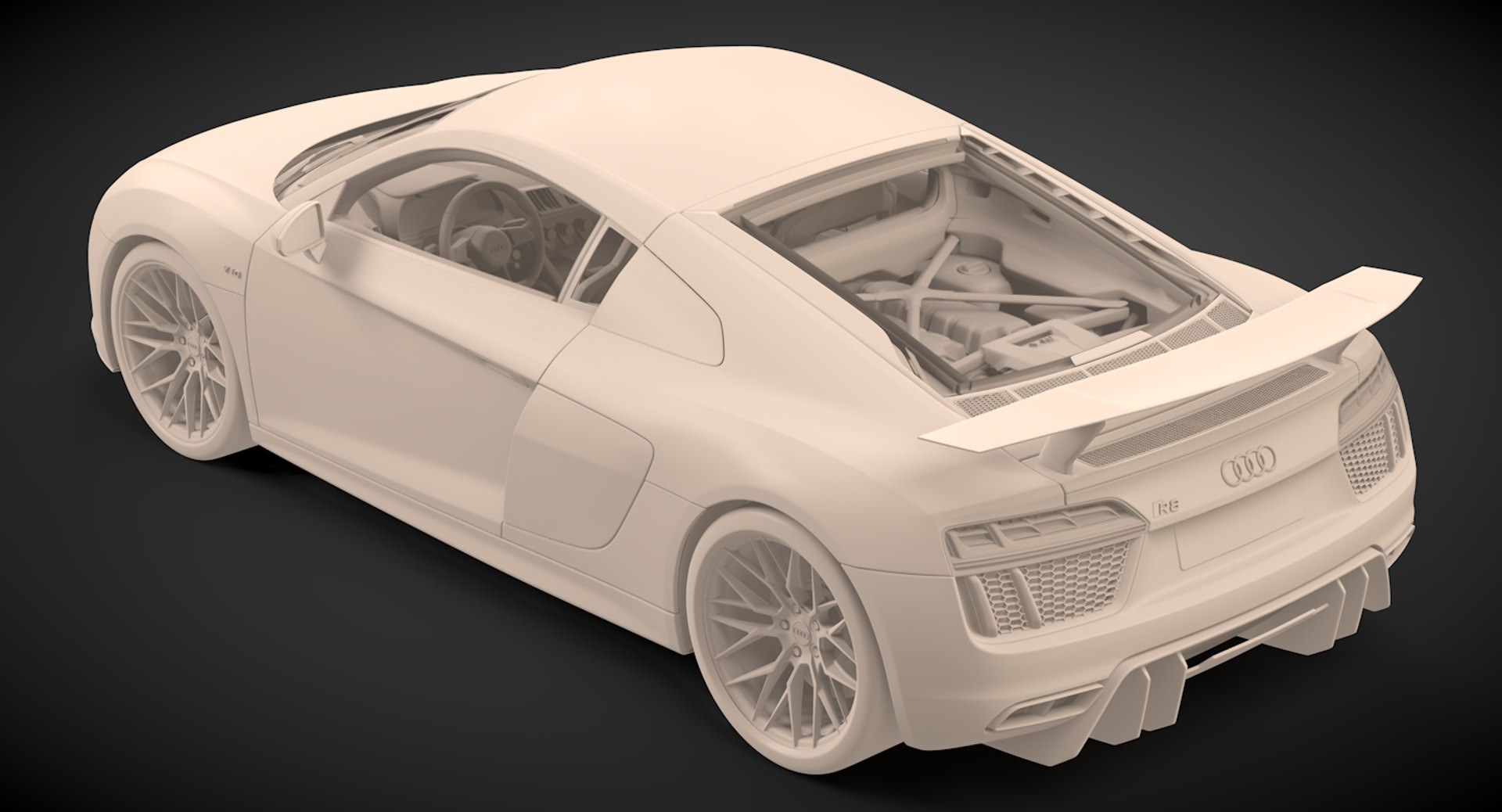 2017 Audi R8 3D Model - TurboSquid 1313959