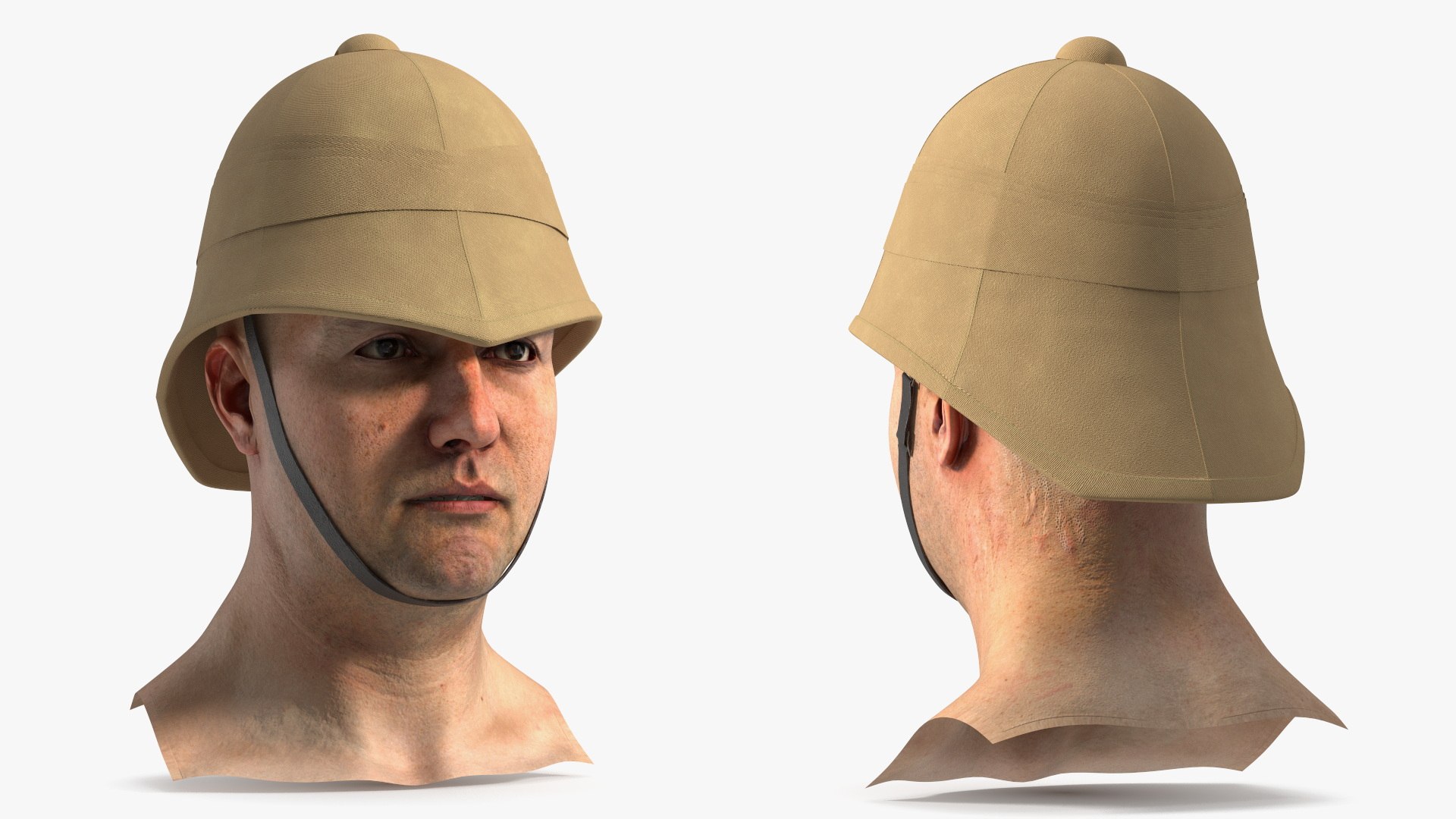 Beige Pith Helmet on Male Head 3D model https://p.turbosquid.com/ts-thumb/H9/Ze1OYL/Ik/beige_pith_helmet_on_male_head_006/jpg/1750133192/1920x1080/fit_q87/a9b5df4728217686199549084b525e433b9b337f/beige_pith_helmet_on_male_head_006.jpg