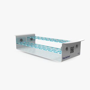 3D test tube rack model
