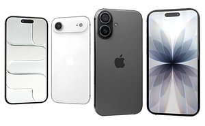 Apple iPhone Air Cloud White And iPhone 17 Gray 3D