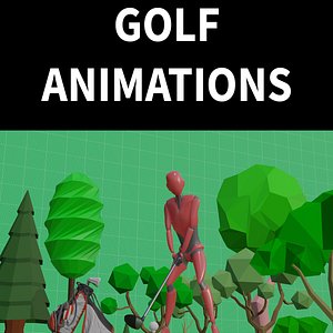 3D model Golf animations - Motion Cast05 Vol1