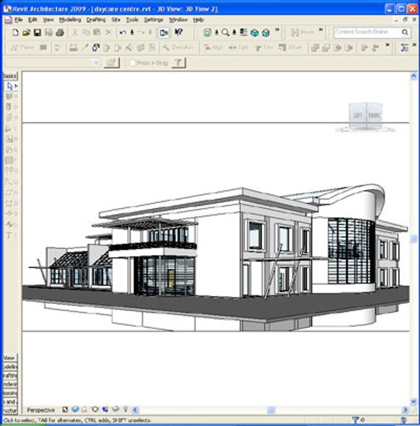 modelo 3d Centro de cuidado diurno Revit y archivo máximo 02 ...