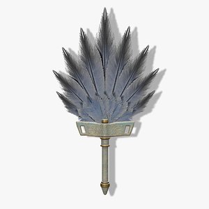 Hand fan 2 3D model