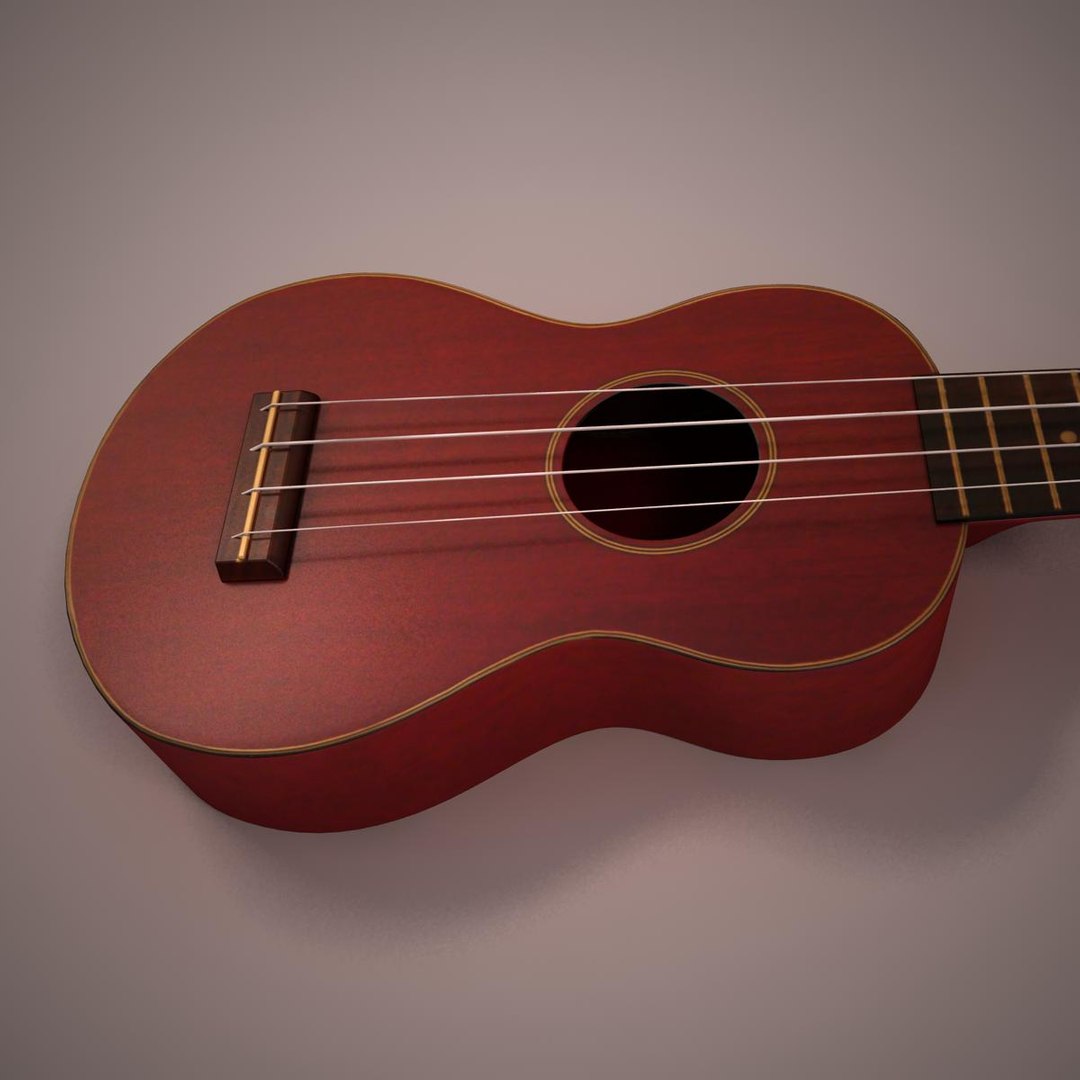 Ukelele Instrument String 3d Model