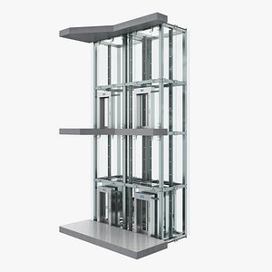 3D elevator lift architecture model