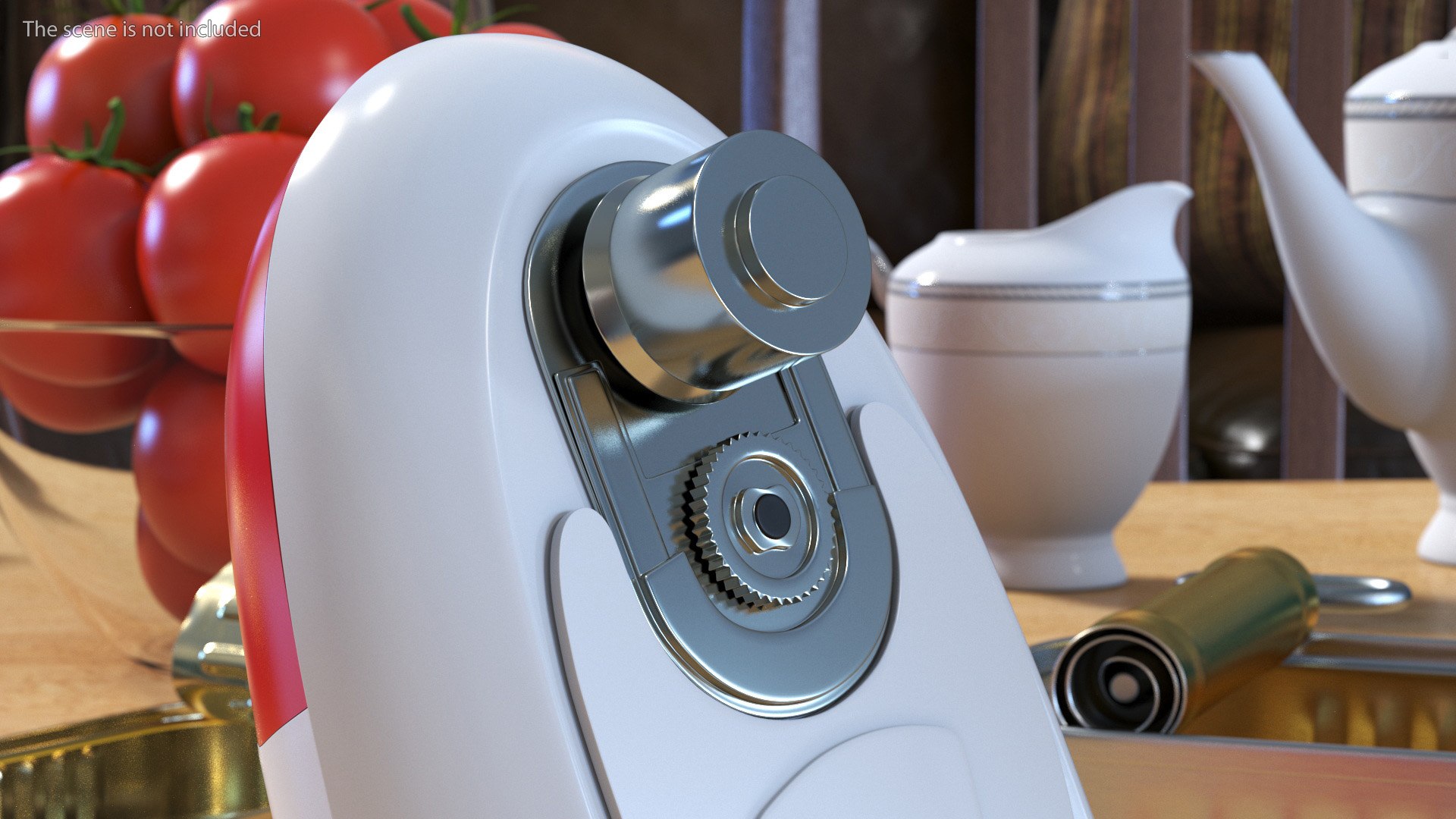 Electric Can Opener Kitchen Mama Red 3D model - TurboSquid 2031796