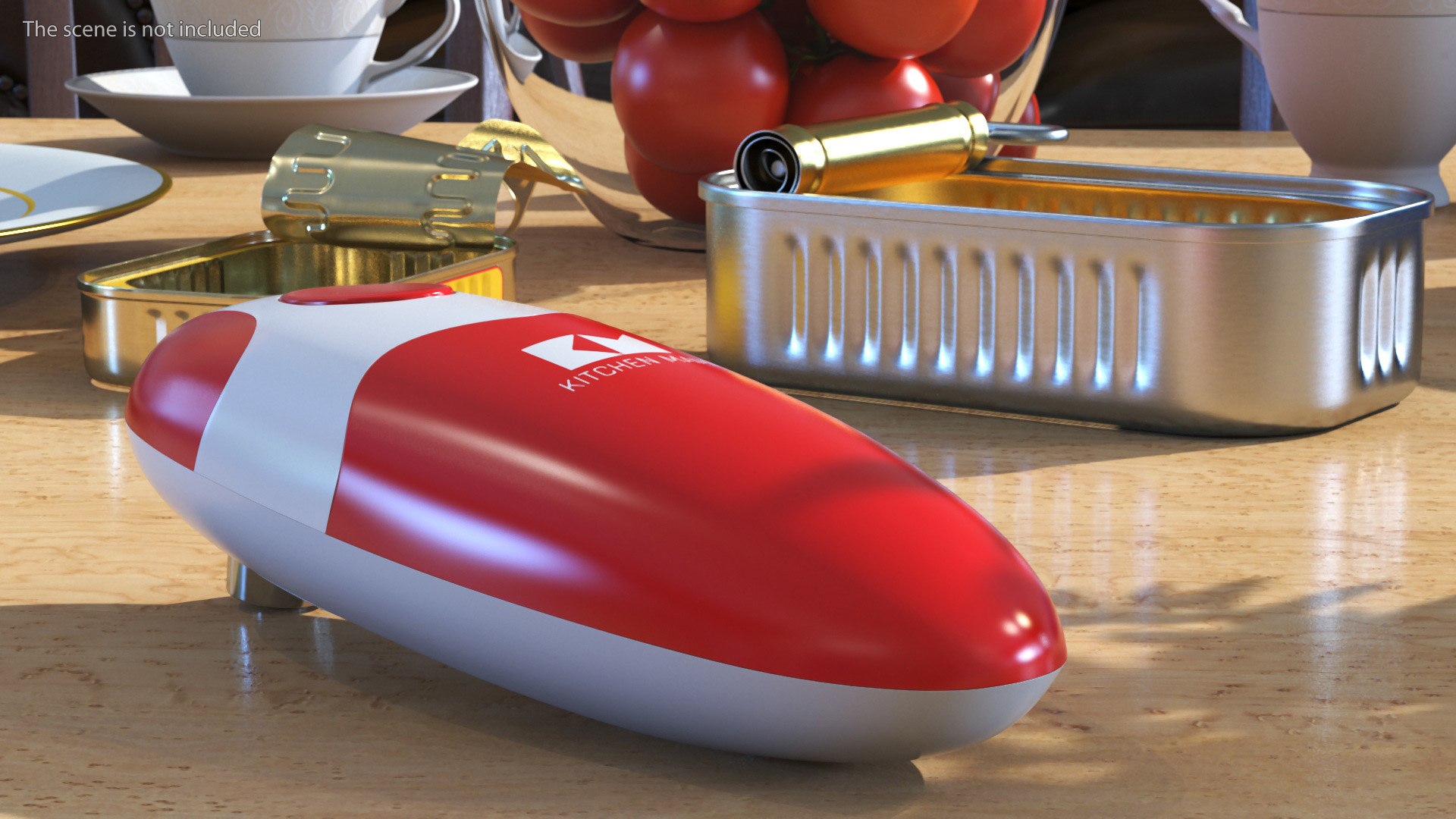 Electric Can Opener Kitchen Mama Red 3D model - TurboSquid 2031796