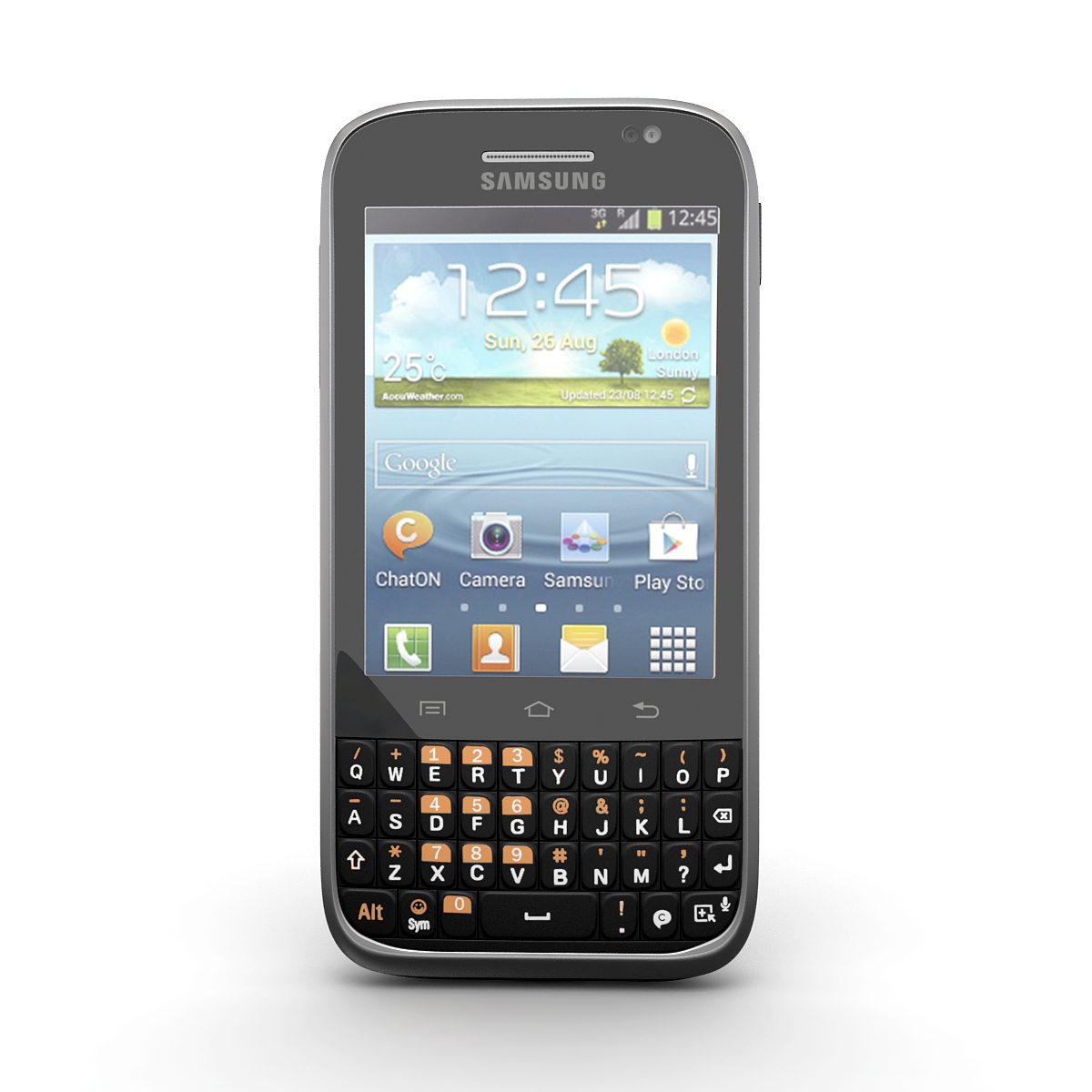 samsung galaxy chat b5330 3d model