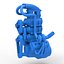 Moteur V8 suralimenté Twin Turbo moulé sous pression version 5 échelle 1 à 25