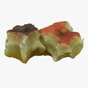 Bitten Fruits 02 3D model