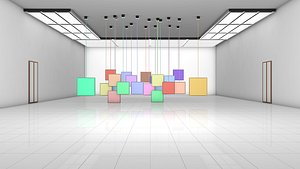 modern virtual set 3D model