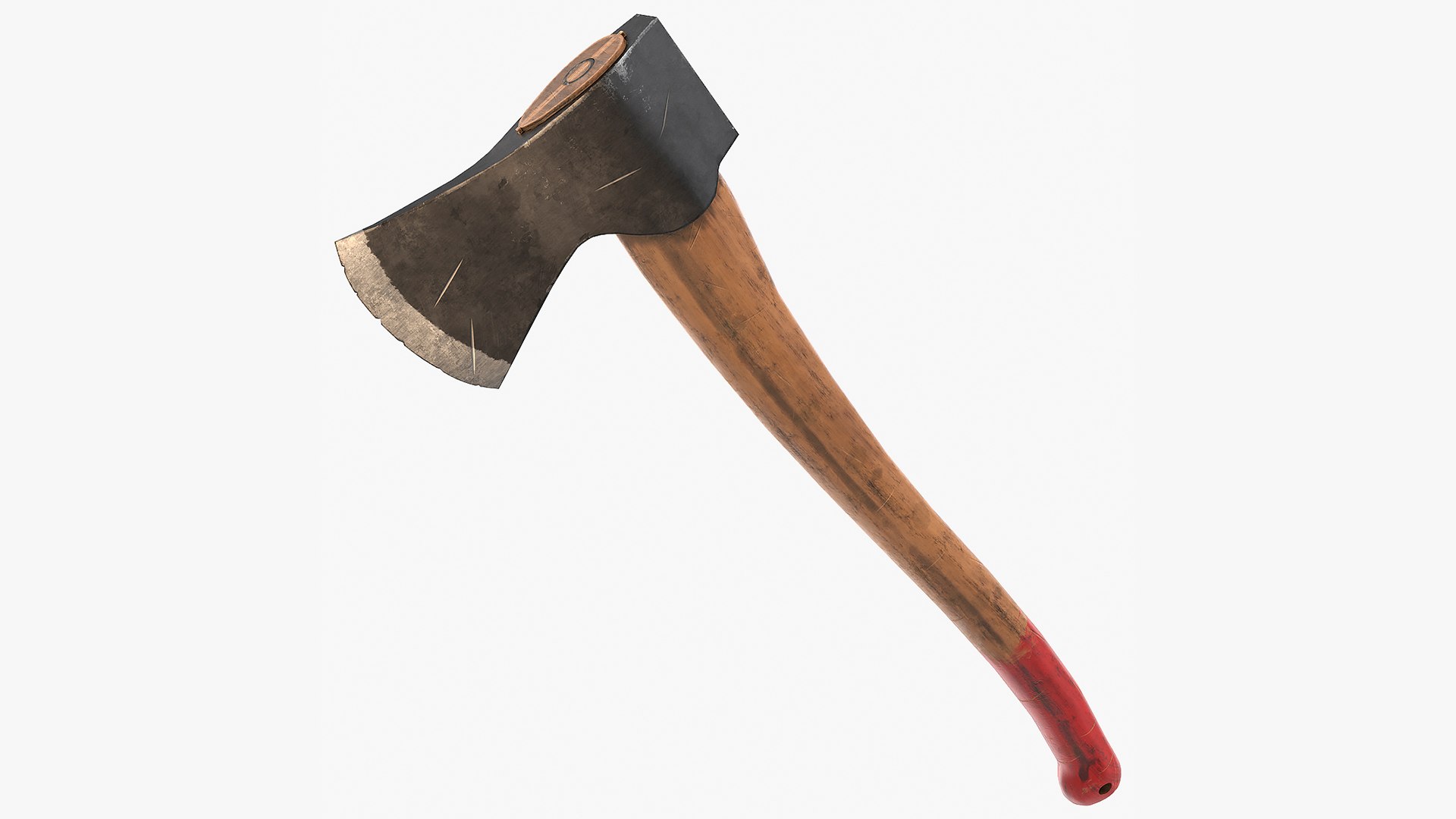 Wooden Hatchet Axe Game Weapon(1) 3D model preview
