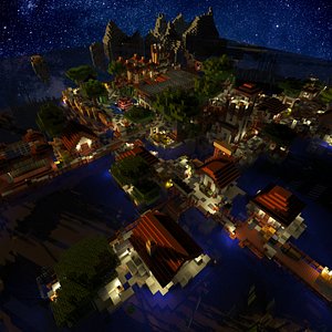 3D village magic model