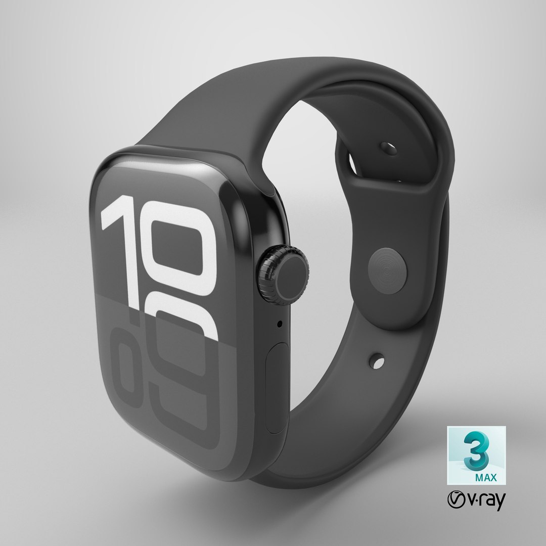 Apple Watch Series 10 Black with Rubber Strap and Display On 3D model https://p.turbosquid.com/ts-thumb/HA/7bGYiK/Yp/stemcell_max_vray_render/png/1740151693/1920x1080/fit_q87/77a692481fa6884ead88d8e8cdc4bffe1770acb9/stemcell_max_vray_render.jpg