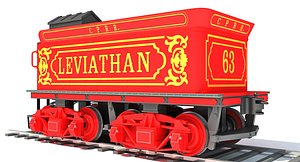 3D steam locomotive tender