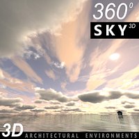 Sky 3D Clouded 005