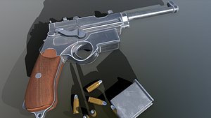 3D mannlicher m1896 weapon