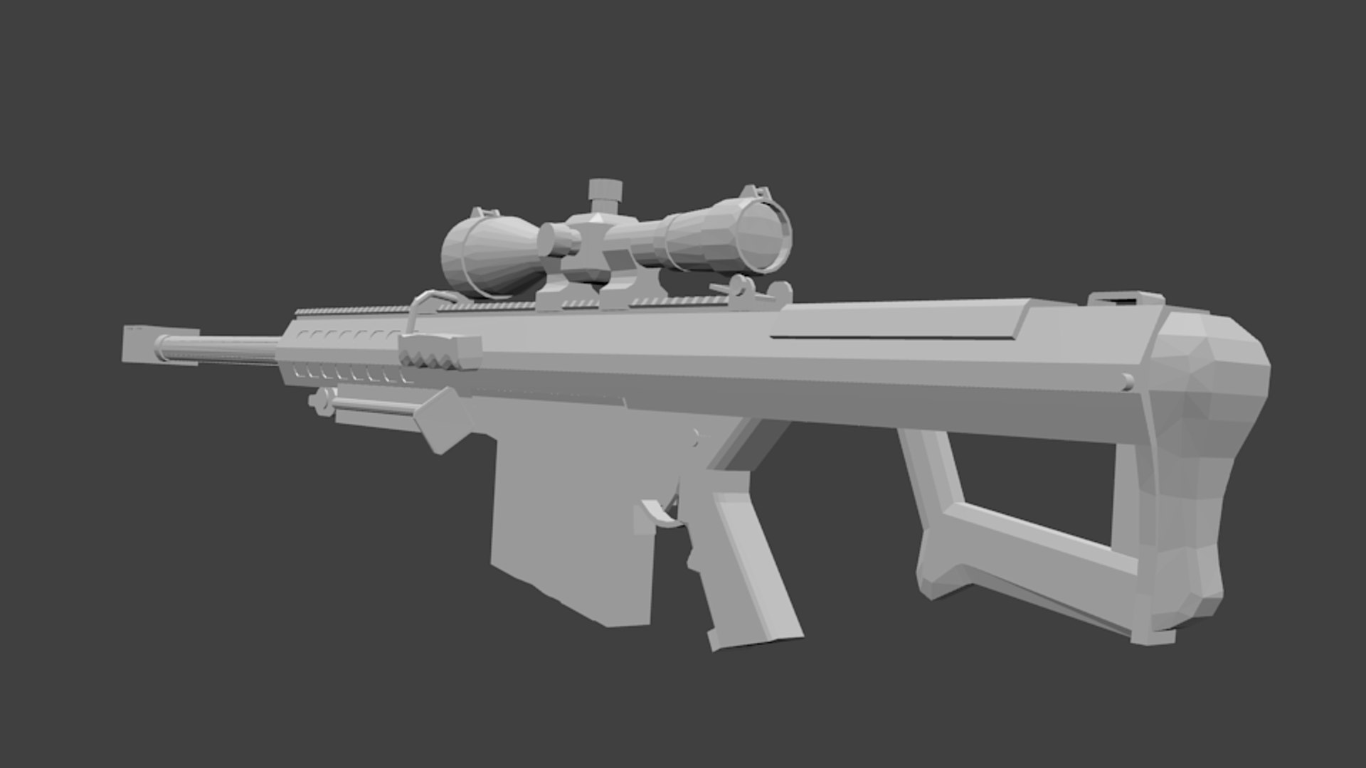 3ds max m107a2 sniper