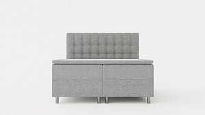 Montana Complete Bed Package 160x200 Light Gray