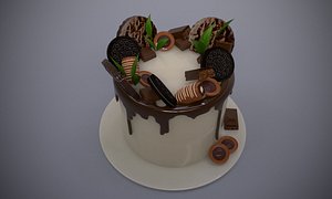cake with candies model