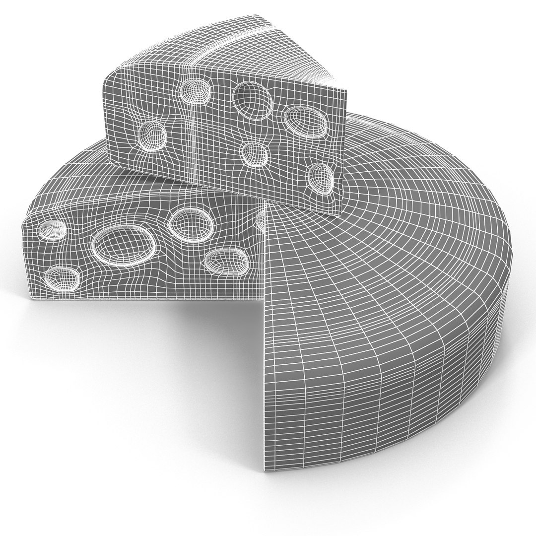 3d Cheese Cartoon