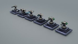 3D Gun towers