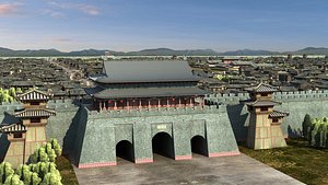 3D Chinese Ancient City 02