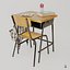 Student Desk 3D model