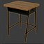 Student Desk 3D model