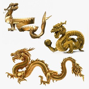 3D Chinese Dragons Collection 3