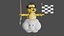 3D mario kart lakitu cloud model