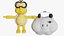 3D mario kart lakitu cloud model