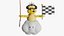 3D mario kart lakitu cloud model