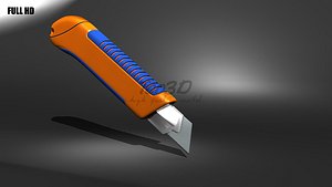 snap-off knife 3d model