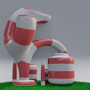 Futuristic Garden Decoration Building 3