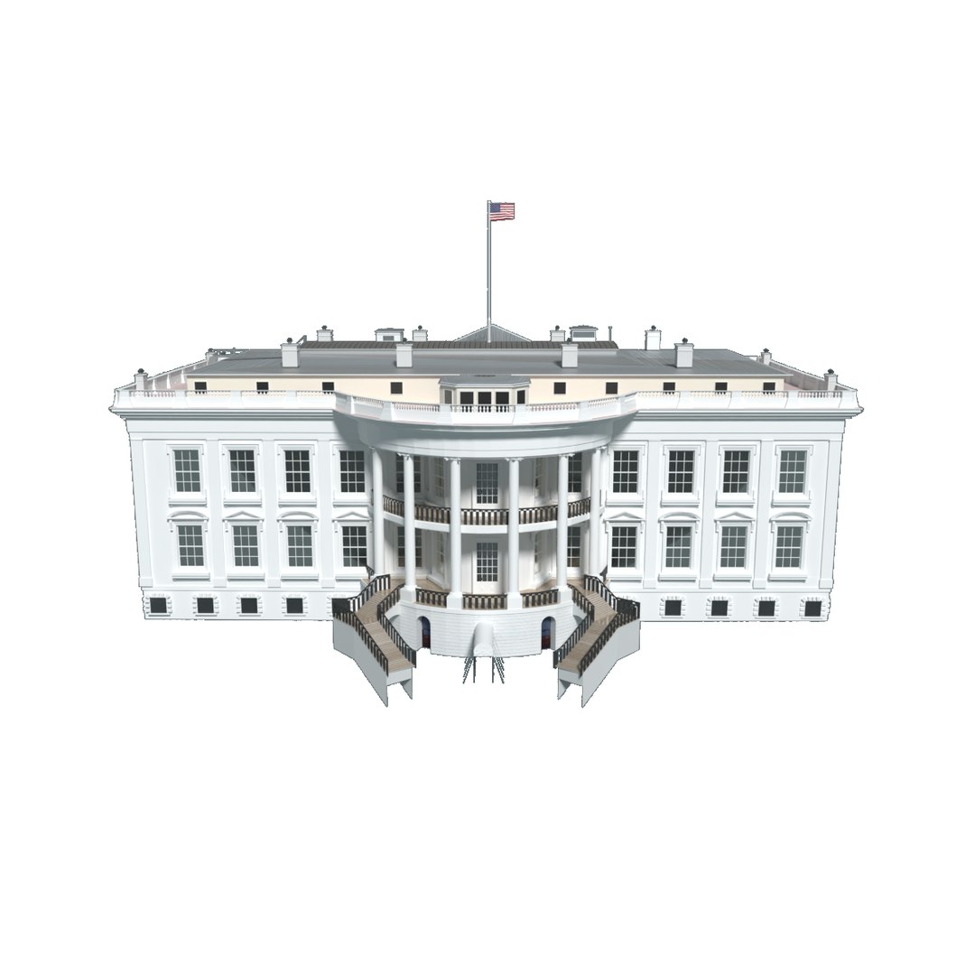 3D Model Washington White House - TurboSquid 1326302
