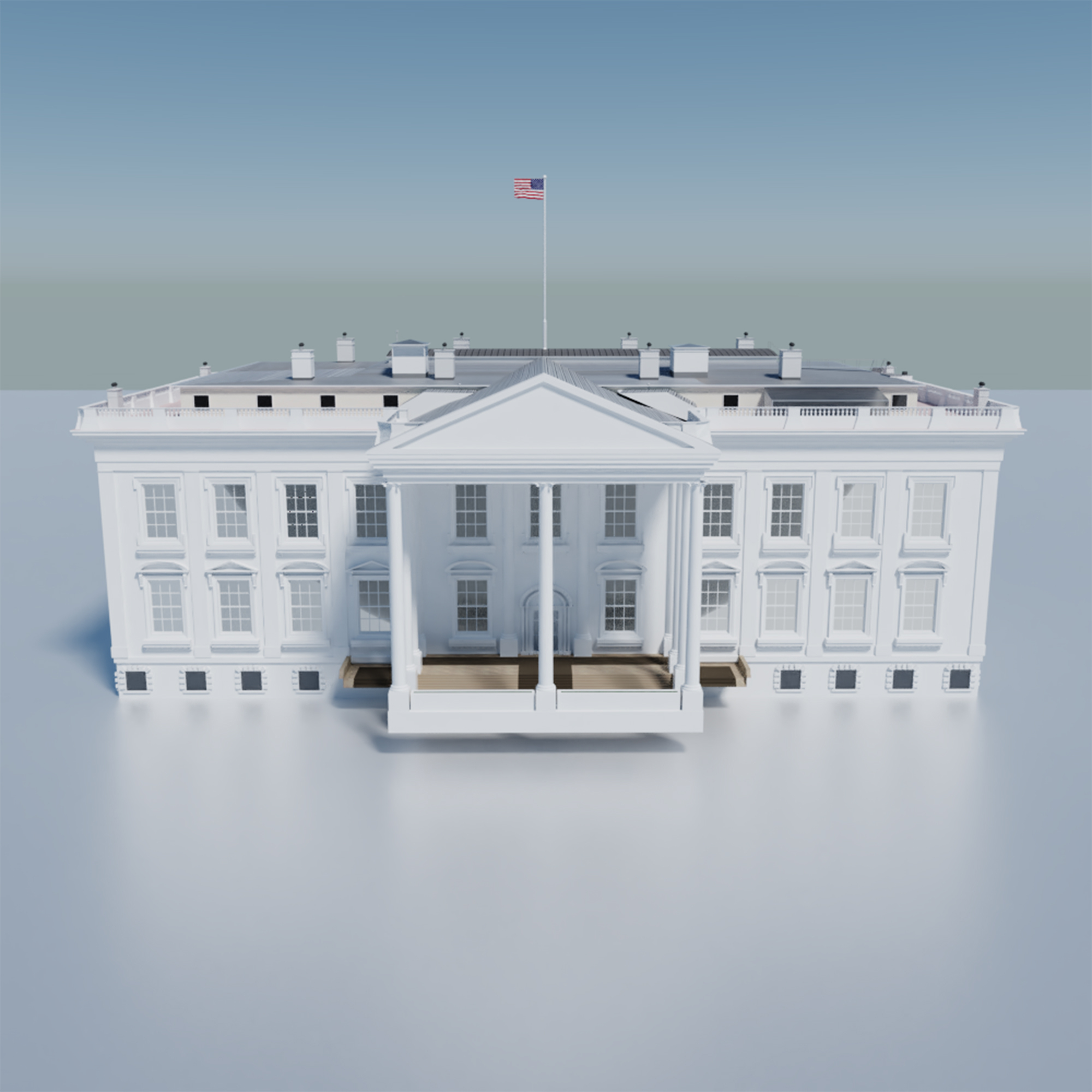 modèle 3D de La maison Blanche