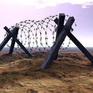 max barbed wire barricade
