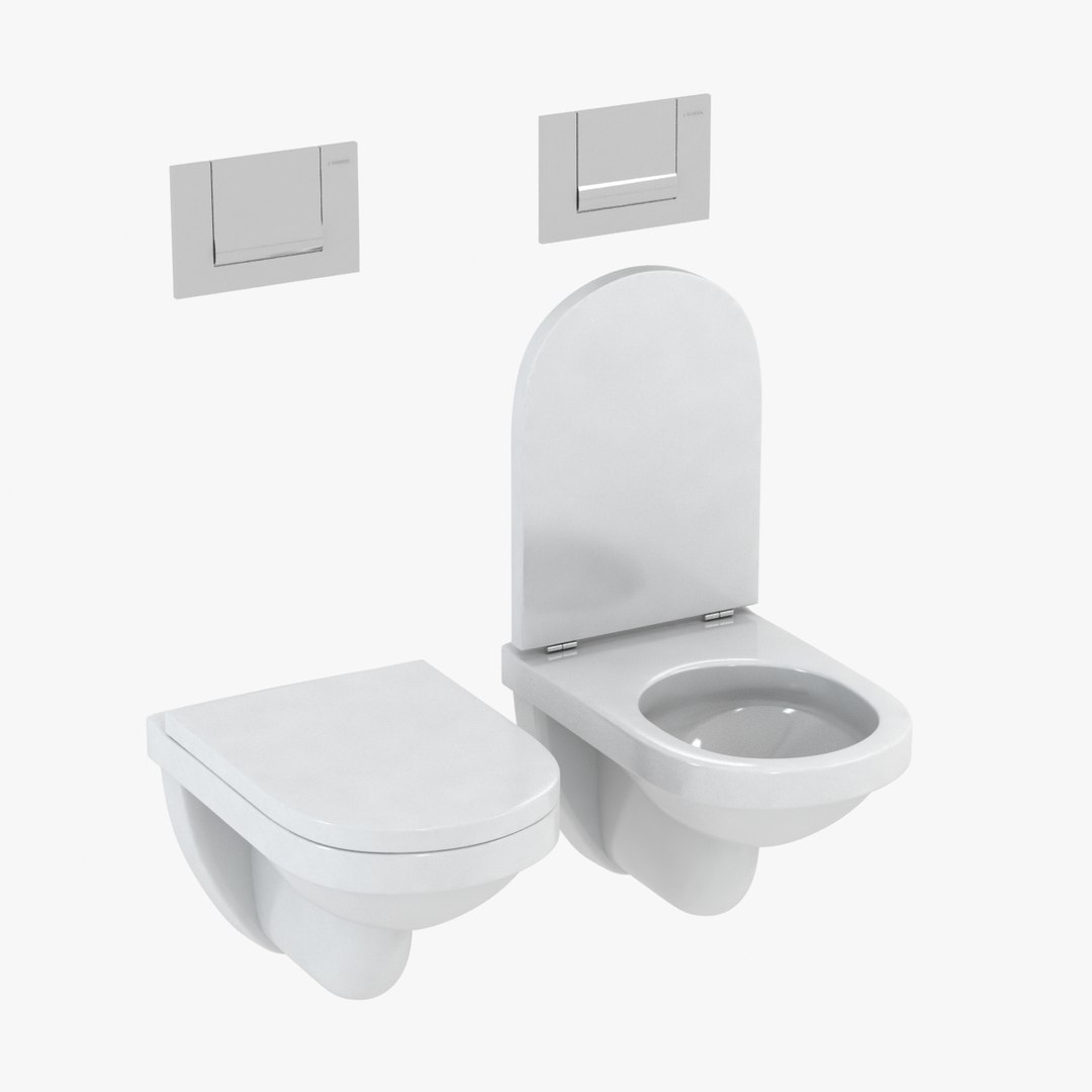 3d Model Duravit Happy D Toilet